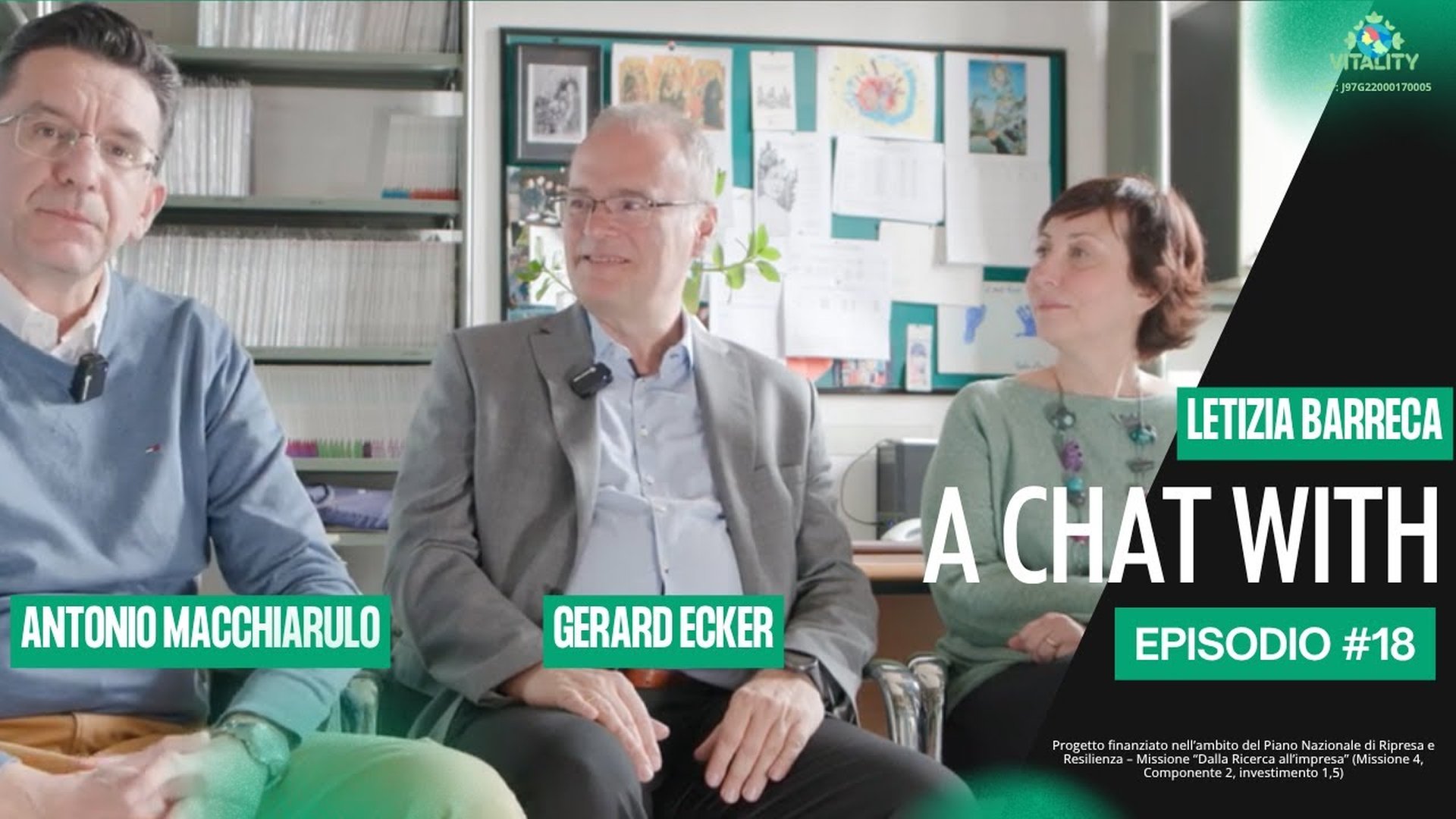 A Chat With Gerard Ecker, Maria Letizia Barreca and Antonio Macchiarulo