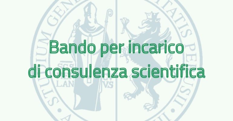Bando per incarico di consulenza scientifica