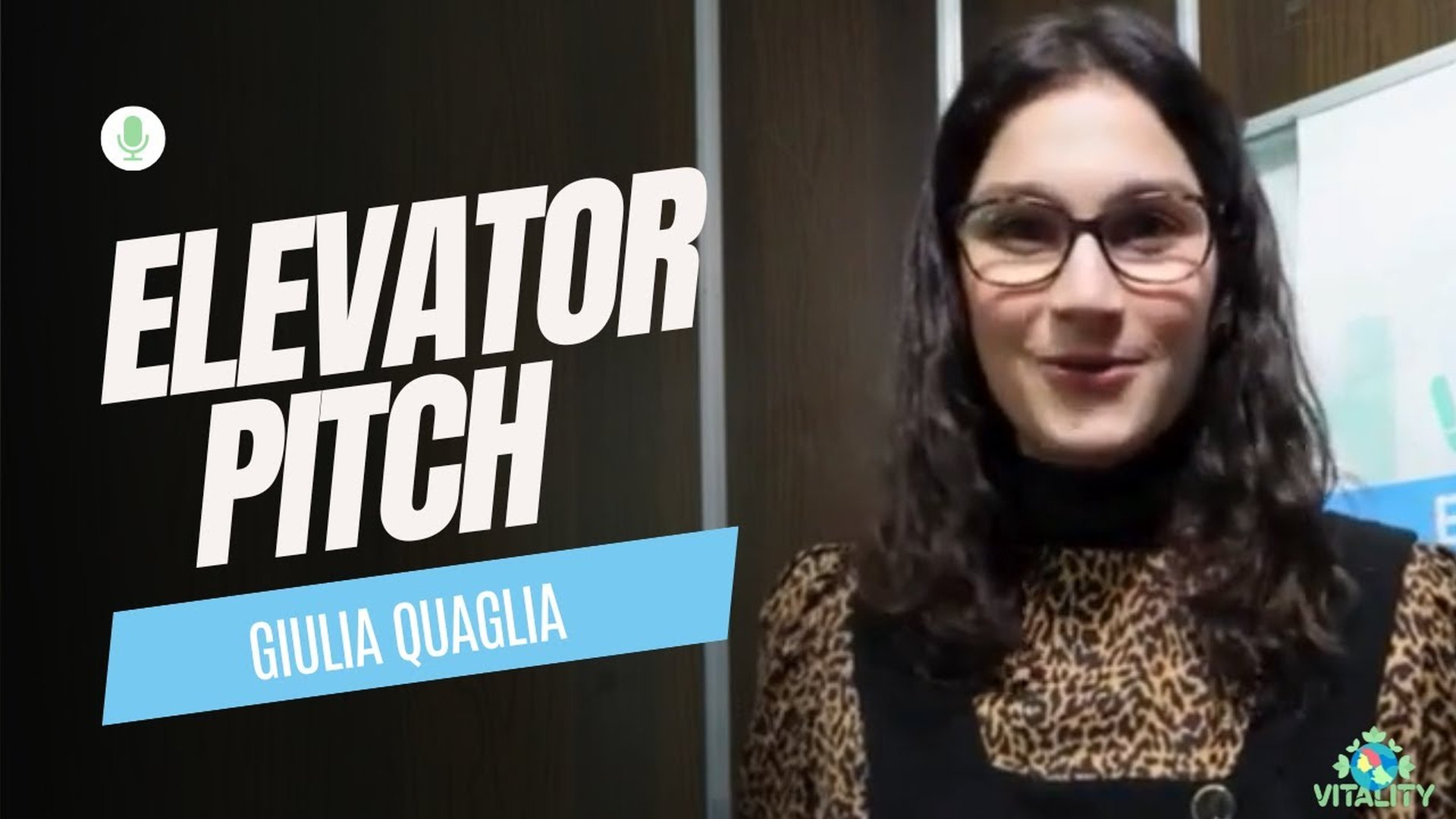 Elevator Pitch - Giulia Quaglia