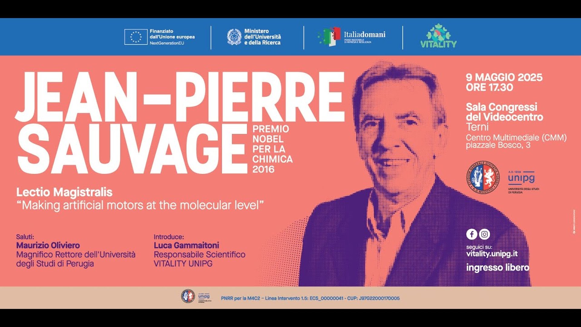Prof Jean Pierre Sauvage - Lectio Magistralis - Terni 9 maggio 2025