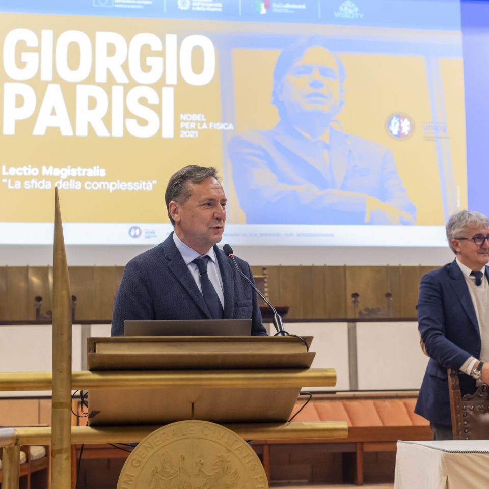 Giorgio Parisi Lectio Magistralis Università di Perugia- Maurizio Oliviero- Luca Gammaitoni