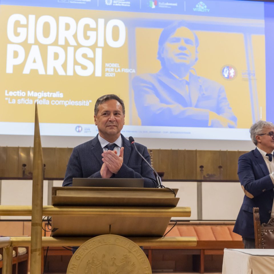 Giorgio Parisi Lectio Magistralis Università di Perugia- Maurizio Oliviero- Luca Gammaitoni