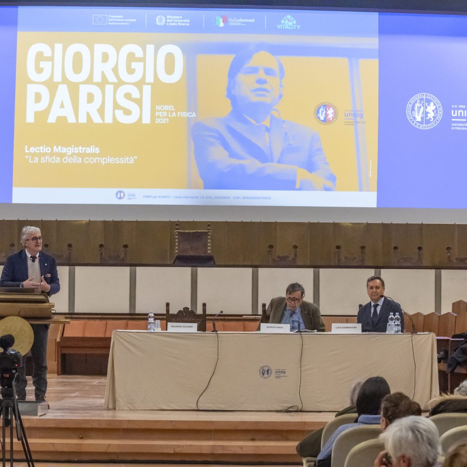 Giorgio Parisi Lectio Magistralis Università di Perugia- Maurizio Oliviero- Luca Gammaitoni