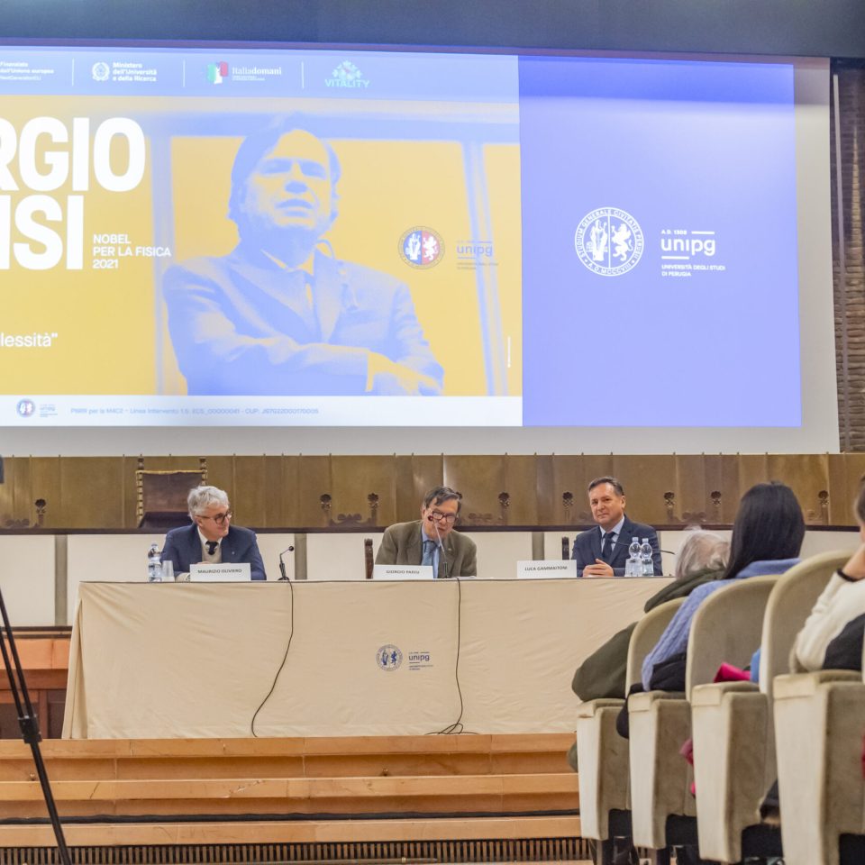 Giorgio Parisi Lectio Magistralis Università di Perugia- Maurizio Oliviero- Luca Gammaitoni