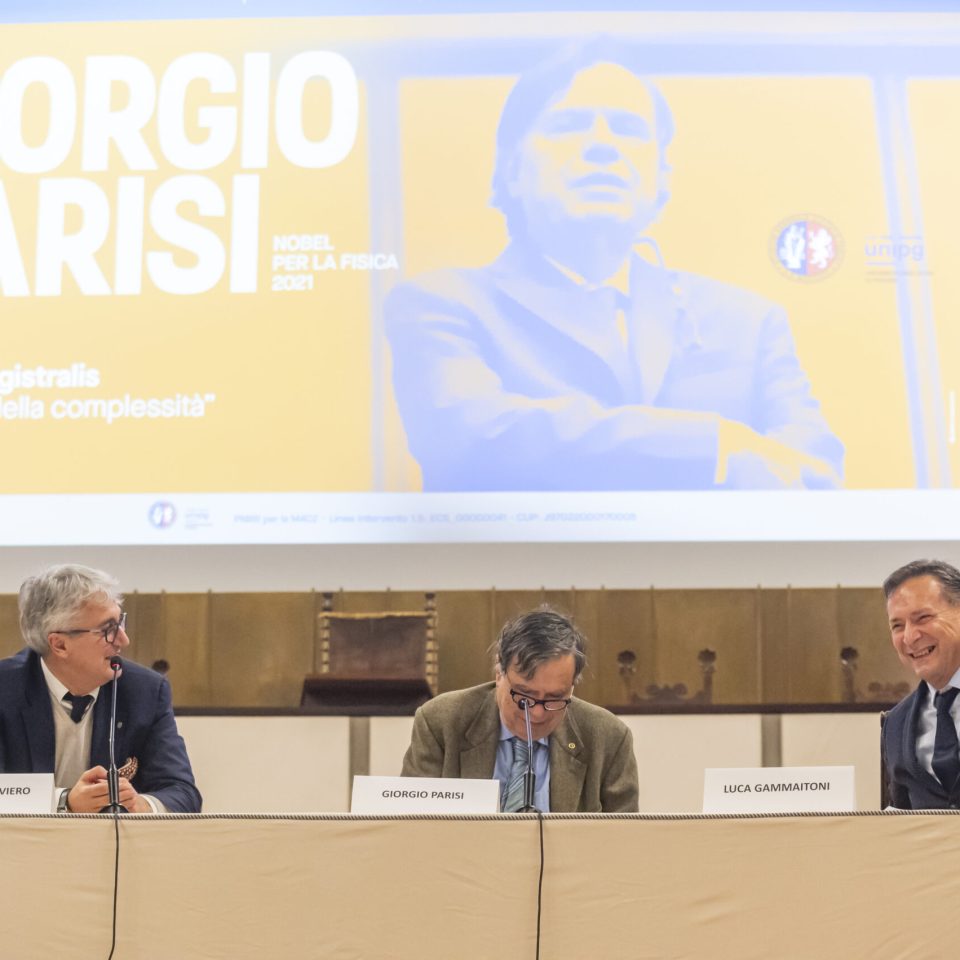 Giorgio Parisi Lectio Magistralis Università di Perugia- Maurizio Oliviero- Luca Gammaitoni