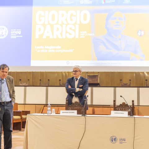Giorgio Parisi Lectio Magistralis Università di Perugia- Maurizio Oliviero- Luca Gammaitoni