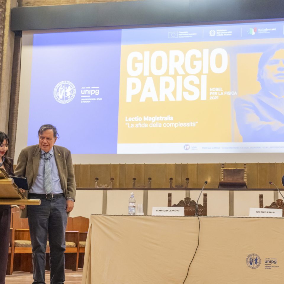 Giorgio Parisi Lectio Magistralis Università di Perugia- Maurizio Oliviero- Luca Gammaitoni