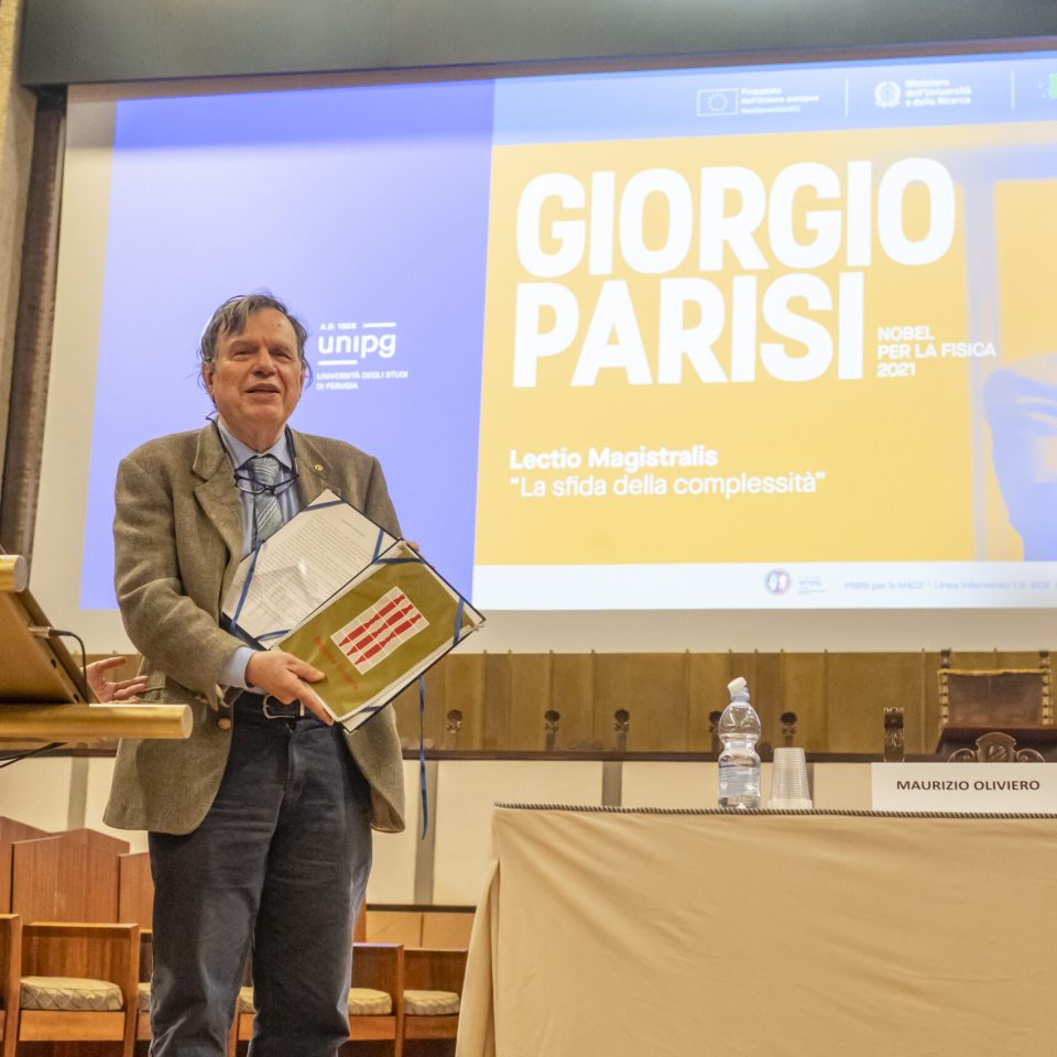 Giorgio Parisi Lectio Magistralis Università di Perugia- Maurizio Oliviero- Luca Gammaitoni